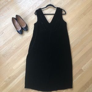 INC black velvet dress